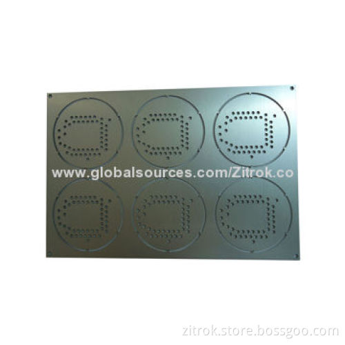 LED PCB Board, Made of Aluminum Material, White Soldermask, UL, RoHS and SGS Marks